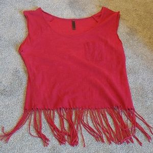 Red Tassle Tank